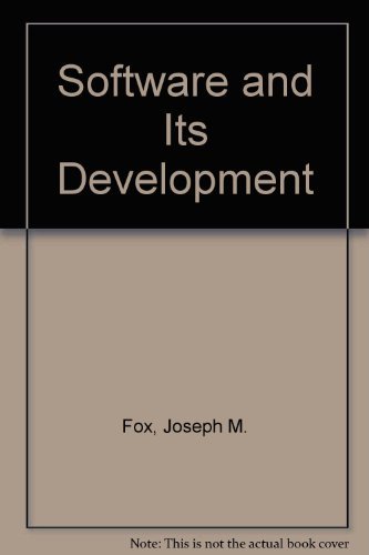 Amazon.com: Software and Its Development: 9780138220983: Fox, Joseph M ...