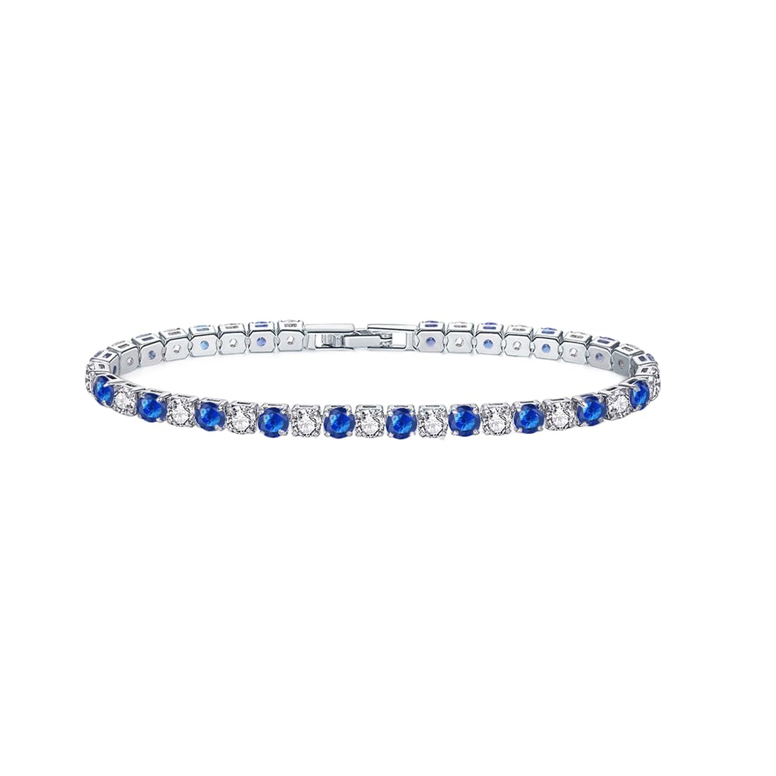 Bracciale da tennis lucido scintillante con pietre lucide I