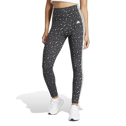 Essentials 3-Stripes Animal Print Leggings at Amazon Women's Clothing store