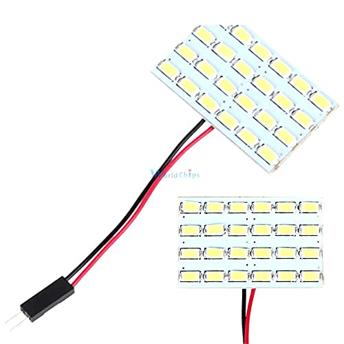 12 V 3 W 24 LED tablero interior del coche cúpula ahorro de energía lámpara de la placa 5730 módulo lectura lámpara luz súper brillante 1.732 x
