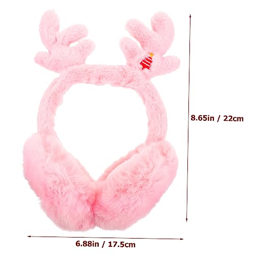 LIFKOME Fuzzy Ear Muffs for Winter Giraffe Design Freezing Headband Comfortable and Warm for Outdoor Activities2