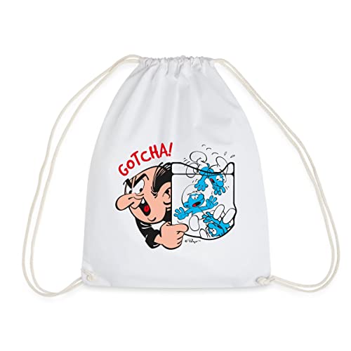 Spreadshirt® Les Schtroumpfs Gargamel Gotcha Sac À Dos Cordon, Blanc