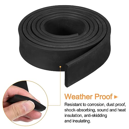 sourcing map EPDM Gummi Schaumstoff Blatt Streifen 30mm(B) x5mm(T) x1.5m(L) Neoprene Gummi Blatt Rollen Dichtungsband für Heimwerker Dichtung Handwerk Isolierung