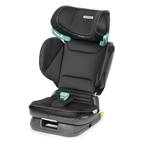 Peg Perego Viaggio Flex Seggiolino Auto ISOFIX con Tecnologia Avanzata, Reclinabile, Pieghevole, Schienale Rinforzato, per Bambini da 100 a 150 cm (3-12 anni), 15-36 kg, Licorice