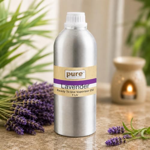 Image of Pure Source India Lavender Fragrances Vaporizer Oil Suitable for aromatherapy, Candle Making, Diffuser oil (1L)