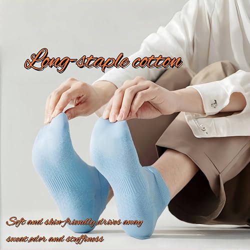Ankle Athletic Socks Low Cut Sports Socks Breathable Cushioned Tab Socks for Men Women 6 Pairs3