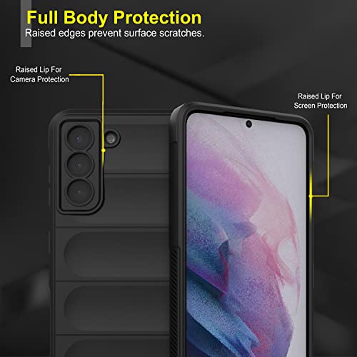 Image of Amazon Brand - Solimo Silicone Mobile Cover for Samsung Galaxy S21 Plus 5G (Silicon Black)