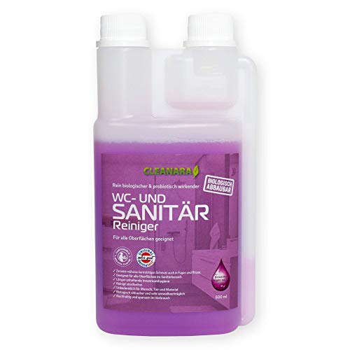 CLEANARA Badezimmer und Sanitärreiniger. Das Konzentrat auf rein biologischer Basis Cover