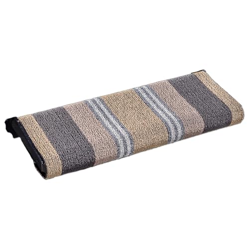 ShadePro RV Step Cover - Single (Brown) - Adjustable Stair Rug Covers for RVs, Campers, and Trailers - 24 Inches - Trim to The Perfect Size - Fits Straight or Curved RV Steps