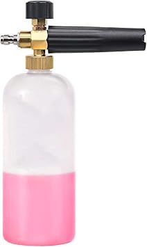 Foam Cannon with 1/4 Inch Quick Connector, 1 Liter Bottle, Professional Grade,uick Release Up to 3200 PSI