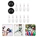 Toddmomy Kids Bowling Balls Toy Small Plastic Bowling Set Includes 10 Classical White Pins and 2 Black Balls Toddler Sport Toy for Indoor Outdoor Activities Party Family Games,16cm
