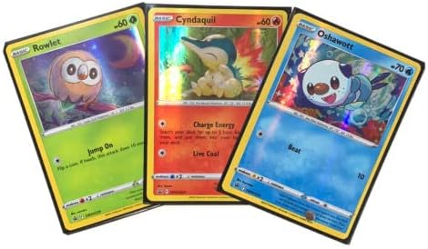 Rowlet Cyndaquil Oshawott SWSH220 SWSH221 SWSH222 Hisuian Starters - Pokemon Promo Card Set