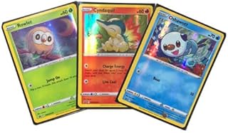 Rowlet Cyndaquil Oshawott SWSH220 SWSH221 SWSH222 Hisuian Starters - Pokemon Promo Card Set
