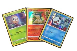 Rowlet Cyndaquil Oshawott SWSH220 SWSH221 SWSH222 Hisuian Starters - Pokemon Promo Card Set
