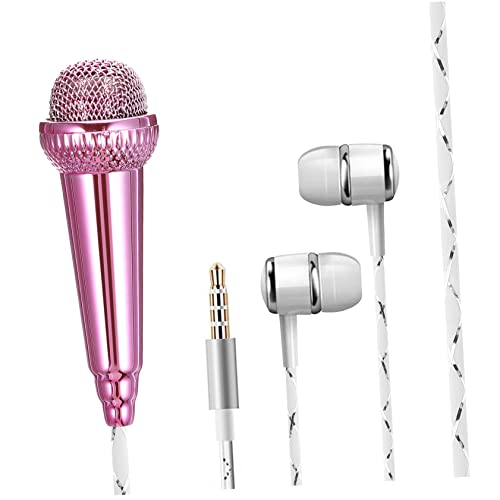 LIFKOME Portable Vocal Microphone for Voice Recording Durable Compatible with Singing and Karaoke Applications for Home Entertainment and Video Creation No External