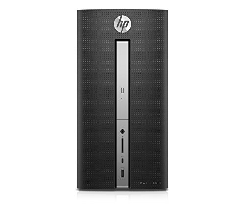 HP Pavilion Desktop Computer, Intel Core i5-7400, 8GB RAM, 1TB Hard Drive, 16GB Intel Optane, Windows 10 (570-p050, Black)