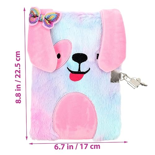 Diario personal con cubierta de peluche y cierre miniatura 6