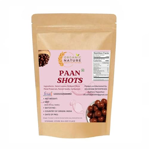 Image of ORGANIC NATURE Paan Shots Mukhwas 400 grams|Traditional Indian Mukhwas