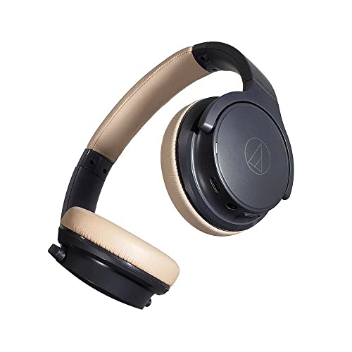 Audio-Technica ATH-S220BTNBG Wireless On Ear Headphones, Navy Beige