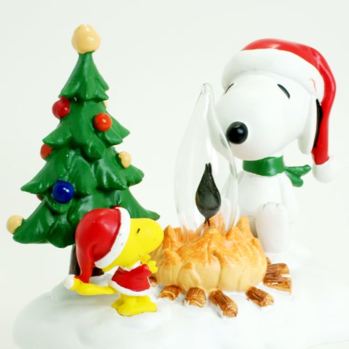 Snoopy-By-Camp-Fire-45-Inch-Polyresin-Swivel-Plug-Flickering-Night-Light