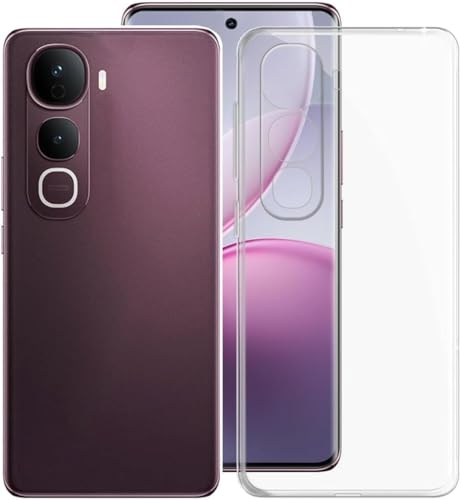 Image of REALCASE Crystal Clear Vivo Y400 Pro 5G Back Cover Case | Protective Design Transparent Back Cover Case for Vivo Y400 Pro 5G