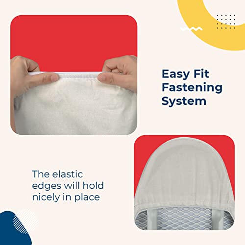 Holdn’ Storage Ironing Board Cover And Pad - Iron Board Cover With Padding 15" X 54" - Iron Board Cover Large Fits All Standard Sizes - Heat Reflective Iron Pad For Table Top. White #TOP4