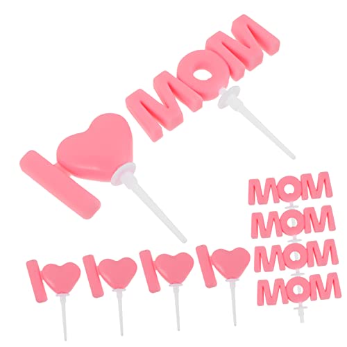 Vaguelly 40 Pçs Cupcake Inserções De Bolo De Dia Das Mães Topo De Bolo De Aniversário Copos De Papel