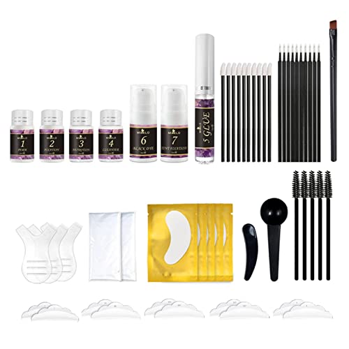 Voiakiu Kit Teinture Cils | Teinture des Cils et Sourcils, Lash Lift Kit pour Femme