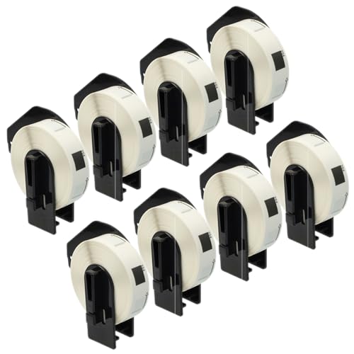 Image of Inkjello 8 Compatible DK-11204 Shipping Address Labels – 400 Labels/Roll, 17mm x 54mm – Replacement for DK11204 Brother QL-1050 QL-1100 QL-700 QL-820NWB QL-800 QL-1110NWB QL-1100C QL-1110NWB (8-Pack)