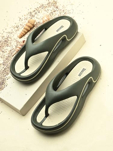 Image of DOCTOR HEALTH SUPER SOFT Men's EVA Flip Flops | Lightweight Cushioned Comfortable Thong Slippers | Anti-Skid Waterproof Soft Footbed Daily Wear Beach Bathroom Indoor Outdoor Flip Flops