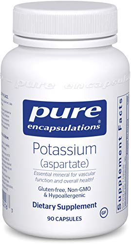 Pure Encapsulations - Potassium (Aspartate) - Hypoallergenic Supplement to Support Nerves, Muscles, Blood Flow, and Cardiovascular Health - 90 Capsules