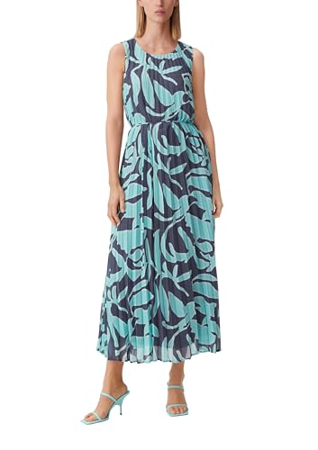 Comma Chiffonkleid mit Plisseefalten