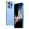 16PROMA X Smartphone Nueva actualización de 16 GB+512 GB/6.99 pulgadas, cámara de zoom de 68+108 MP, acabado de vidrio templado, 7000 mAh Android 14 Smartphone (azul)