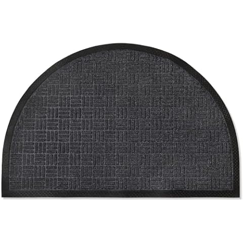 Envelor Front Door Mat Indoor Outdoor Entrance Doormat Non Slip Durable Floor Mat for Entry Mat Kitchen Rugs Home Decor Rugs Heavy Duty Mat Welcome Mat, 24 x 36 Inches, Black Cover
