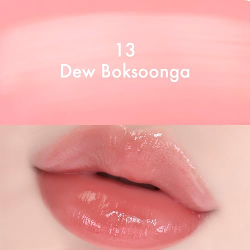 Image of Amuse SEOUL Daisy Flower Dew Tint (13 DEW BOKSOONGA) - Glossy Moisturizing Lip Stain, Watery Glow Lip Tint, Long Lasting Color, Dewy Finish, Vegan, Korean Beauty Makeup