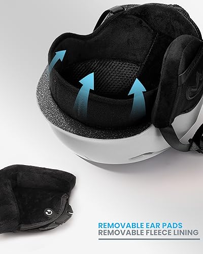 OutdoorMaster Skihelm-Set, Snowboard-Helm mit Brille für Erwachsene - 12 Belüftungsöffnungen - Skihelme für Männer, Frauen und Jugendliche