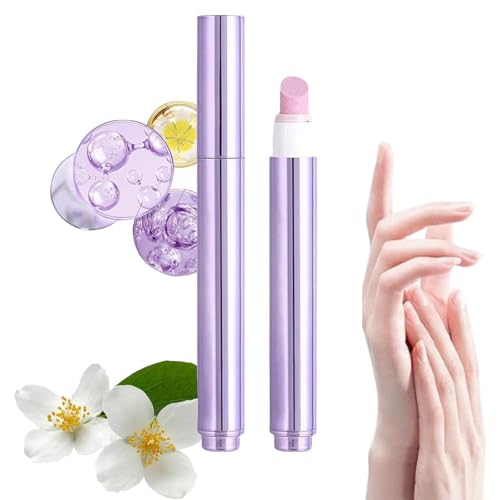 2025 Mejora Bolígrafo de Cuidado de Uñas 3 en 1, Pluma de Aceite para Cutículas, Aceite para Uñas con Empuje de Cutículas y Punta de Cerámica para Uñas Quebradizas, Secas y Dañadas, Hidrata, Fortalece