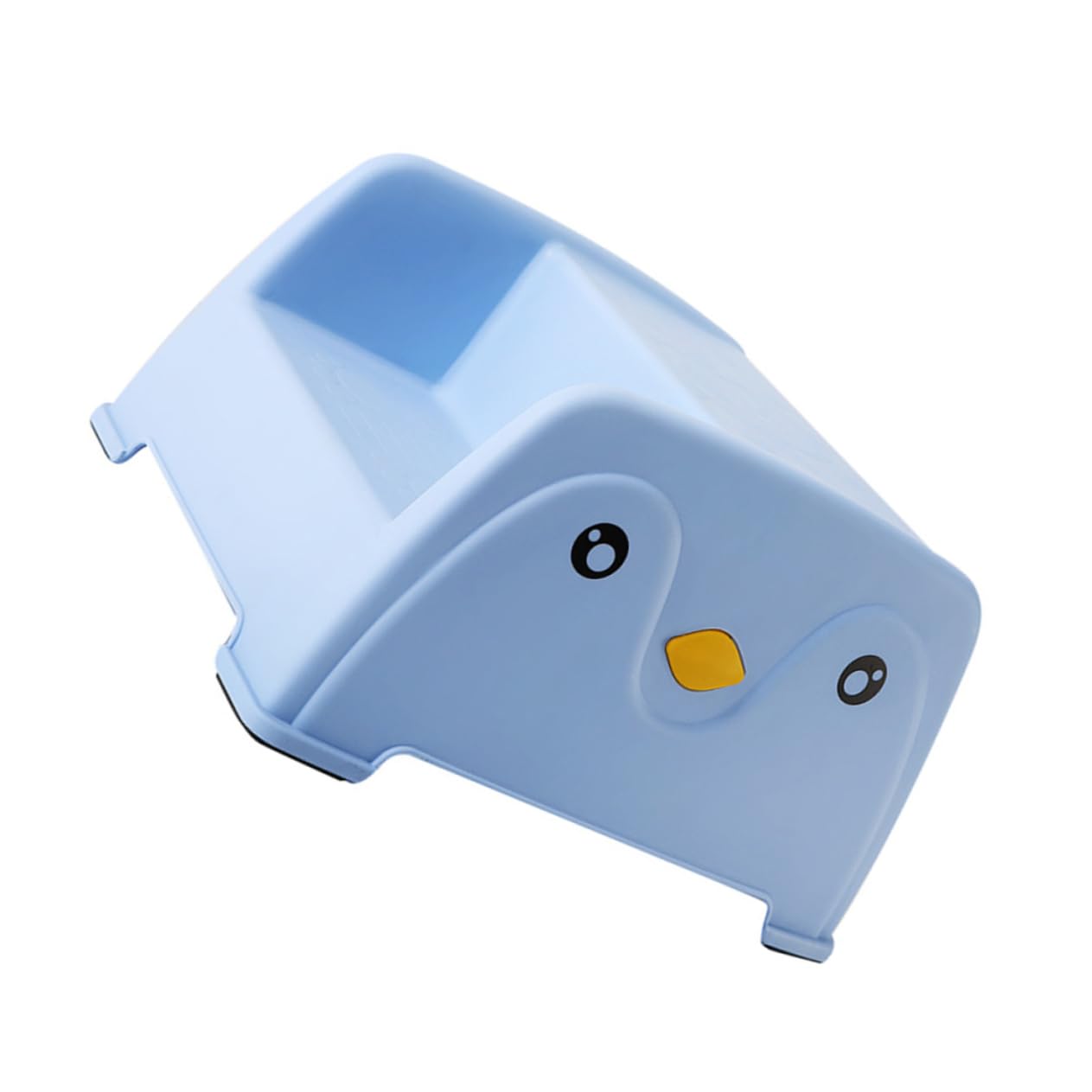 Tabouret 2 marches bleu HANABASS antidérapant en plastique solide pour enfant