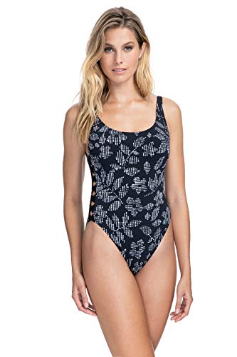 Profile by Gottex Women's High Leg Scoop Neck One Piece Swimsuit
