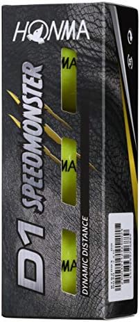 Amazon 本間ゴルフ Honma ゴルフボール D1 Speed Monster スピードモンスター 1ダース 12個入 イエロー 本間ゴルフ ゴルフボール