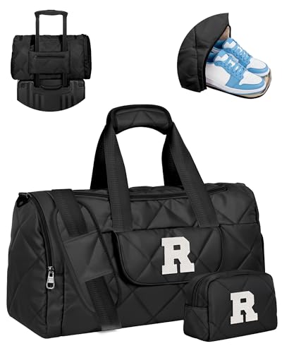 Elilier Gifts for Teenage Girls, Personalized Duffle Bag with Toiletry