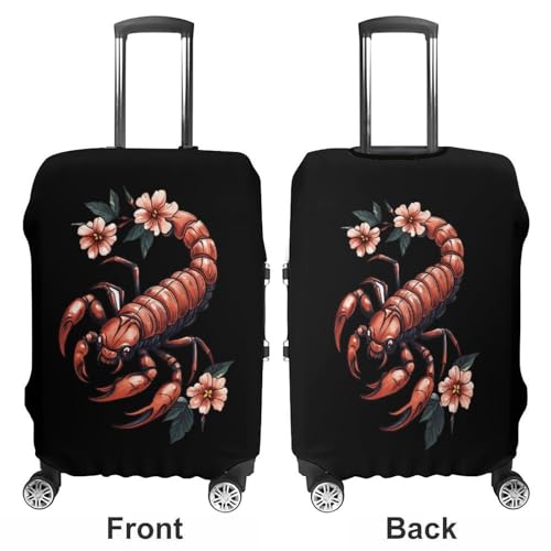 Tattoo Scorpion Luggage Cover Suitcase Protector Travel Baggage Covers for Men Women S3