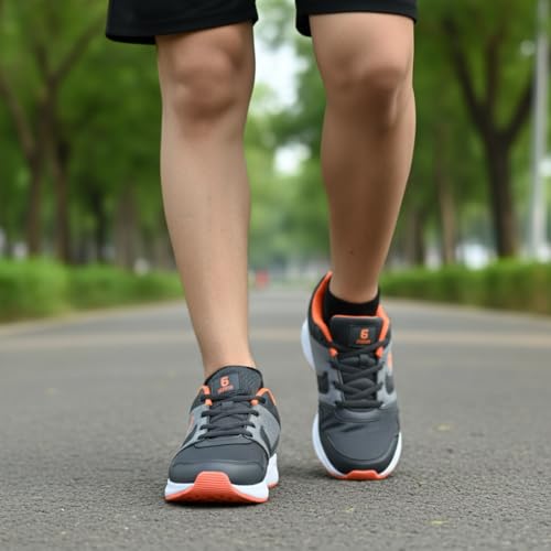 Image of Men's Sports Running Shoes | Lightweight Comfortable Casual Sneakers | Lace-Up Design | Flexible Sole | Sizes 6 to 11