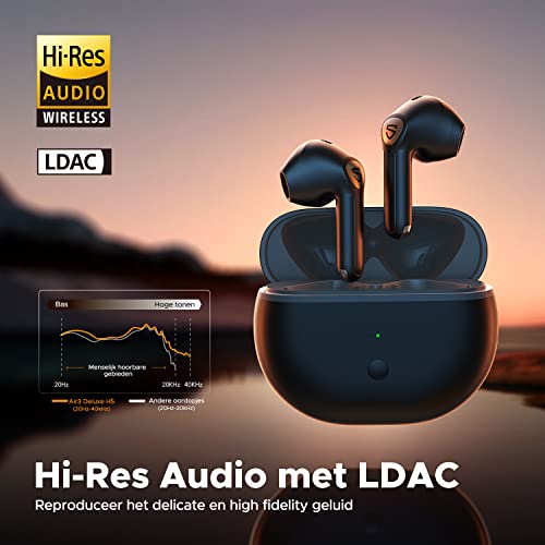 SoundPEATS Air3 Deluxe HS Draadloze Bluetooth Oordopjes Hi-Res Audio Semi-in-ear LDAC-codec, Wireless Earbuds met 4… - Image 3