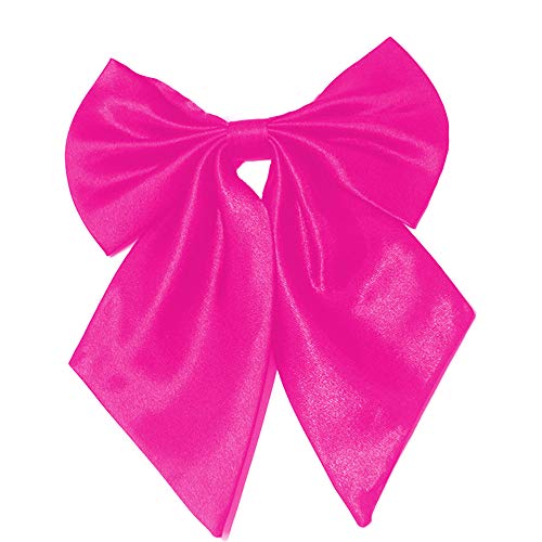 Flairs New York Women Handmade Pre-Tied Bowknot Bow Tie (Hot Pink [Silky])