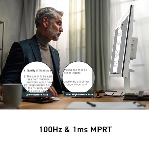 Image of msi PRO MP273QW E2 AMZ 27-inch IPS 2560 x 1440 (QHD) Computer Monitor, 100Hz, Adaptive-Sync, HDMI, VESA Mountable, Tilt, Speaker, 1ms, White