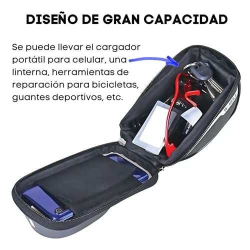Bolsa para Bike Bicicleta Suporte para Celular e Acessórios Grande Guidao Prova D'Agua Resistente C