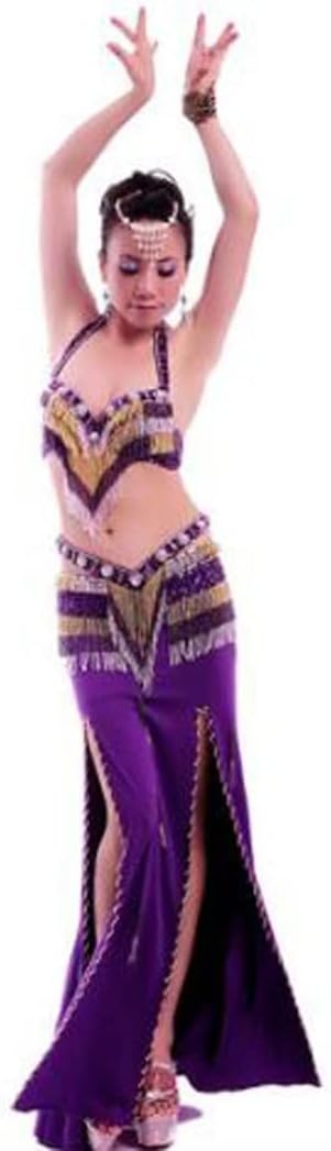 Women's Belly Dancing Outfits Belly Dance Performance Clothes Halloween Dance Costumes Belly Dance Bra and Belt Set