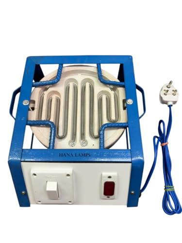 Image of Electric Hot Plate 1500W Cooking Heater | Heavy Duty Rustproof Powder Coated Body | Portable Single Burner Coil Stove | Fast Heating Electric Cooking Plate for Kitchen (BLUE)