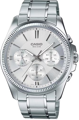 [�J�V�I] CASIO �X�^���_�[�h �N�I�[�c �����Y �r���v MTP-1375D-7AV ���� 24���ԕ\�� �V���o�[ �C�O���f�� [���s�A���i]